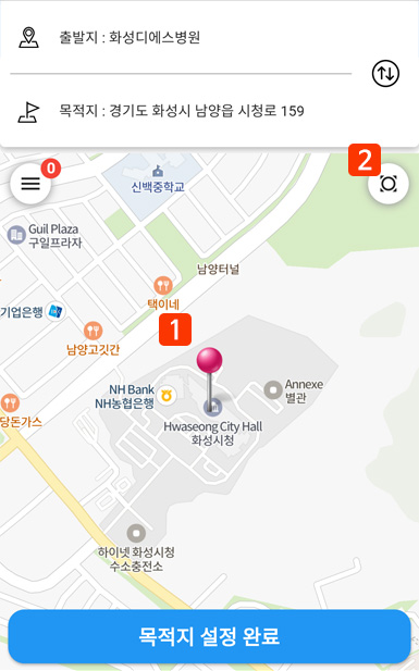 지도에서 선택